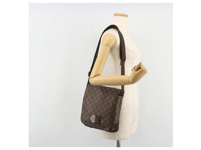 LOUIS VUITTON Borsa a Spalla Damier Ebene Brooklyn PM N51210 LV Auth 188492 - vista 25