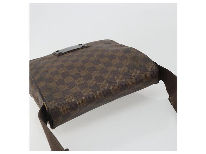 LOUIS VUITTON Borsa a Spalla Damier Ebene Brooklyn PM N51210 LV Auth 188492 - vista 7