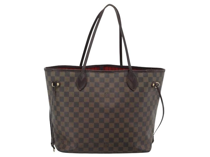 LOUIS VUITTON Damier Ebene Neverfull MM Tote Bag N51105 LV Auth 189029 - vista 2