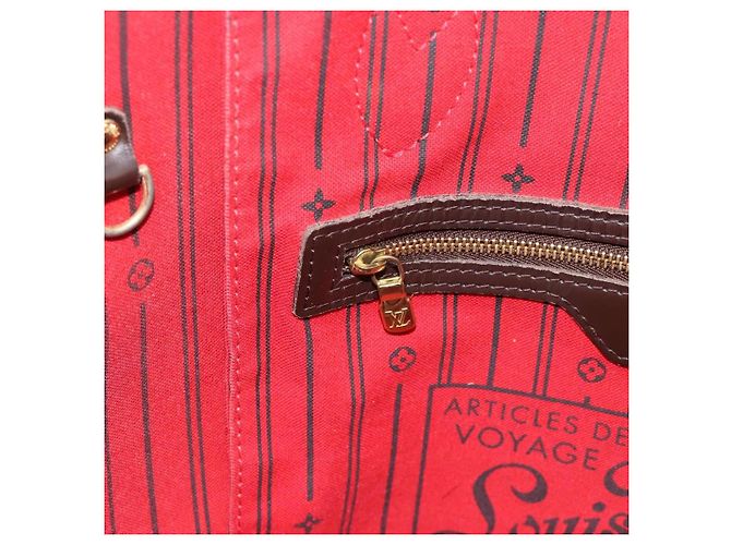 LOUIS VUITTON Damier Ebene Neverfull MM Tote Bag N51105 LV Auth 189029 - vista 22