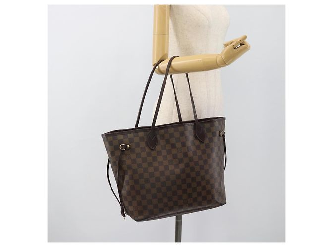 LOUIS VUITTON Damier Ebene Neverfull MM Tote Bag N51105 LV Auth 189029 - vista 23