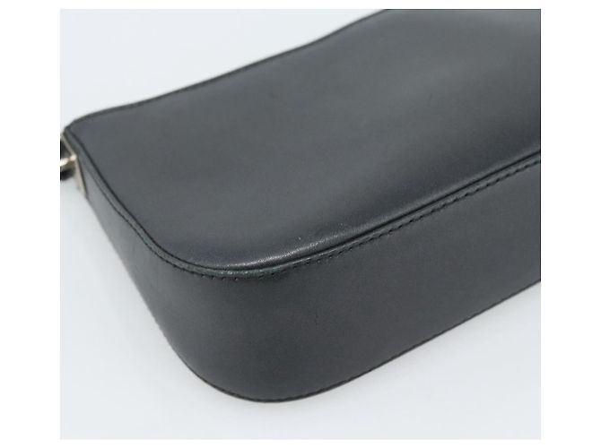 Borsa a tracolla Salvatore Ferragamo Gancini in pelle nera e argento Auth ka4963 Nero - vista 11