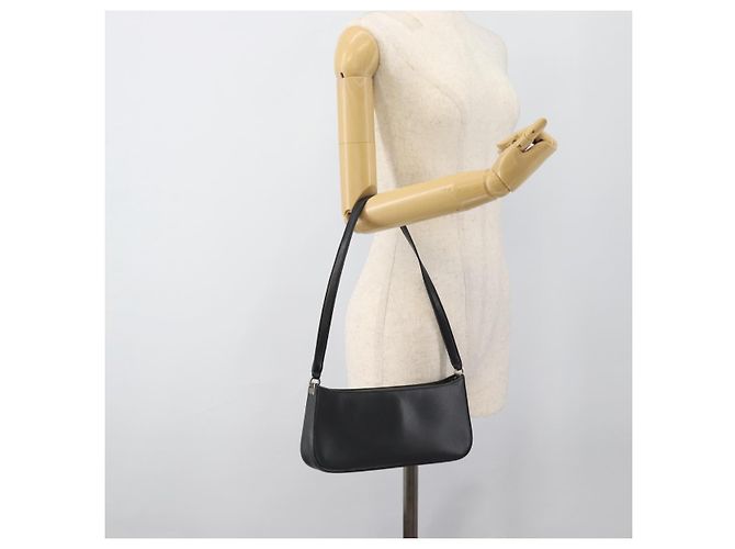 Borsa a tracolla Salvatore Ferragamo Gancini in pelle nera e argento Auth ka4963 Nero - vista 19