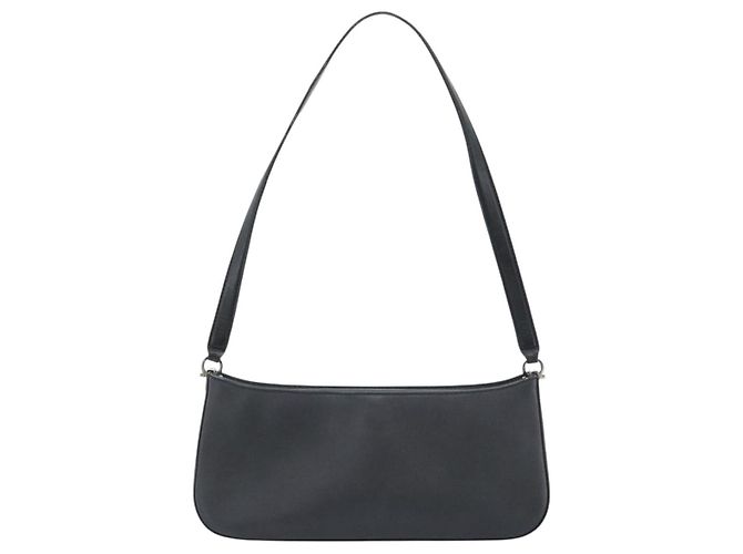 Borsa a tracolla Salvatore Ferragamo Gancini in pelle nera e argento Auth ka4963 Nero - vista 2