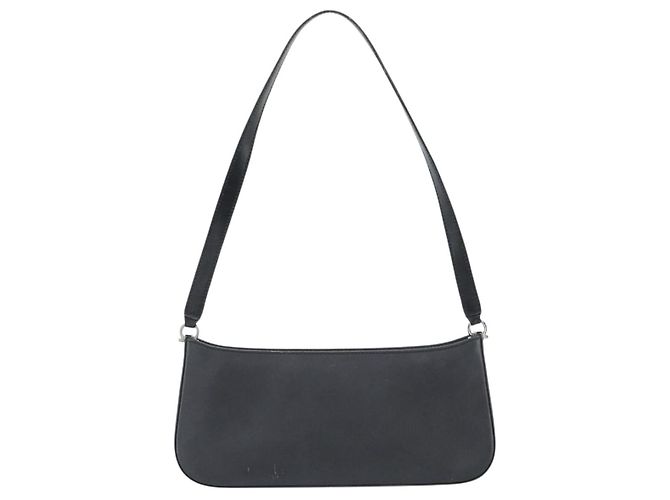 Borsa a tracolla Salvatore Ferragamo Gancini in pelle nera e argento Auth ka4963 Nero - vista 3