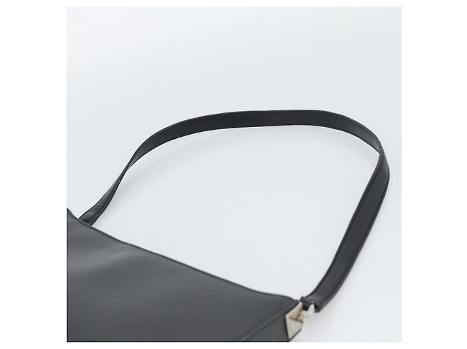 Borsa a tracolla Salvatore Ferragamo Gancini in pelle nera e argento Auth ka4963 Nero - vista 8