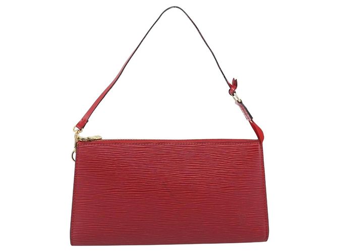 LOUIS VUITTON Epi Pochette Accessoires Pochette Rossa M52947 LV Auth 188828 - vista 13