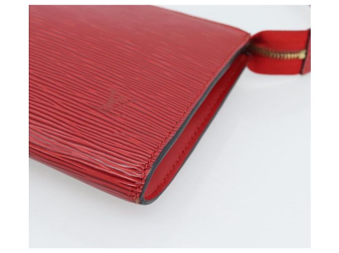 LOUIS VUITTON Epi Pochette Accessoires Pochette Rossa M52947 LV Auth 188828 - vista 14
