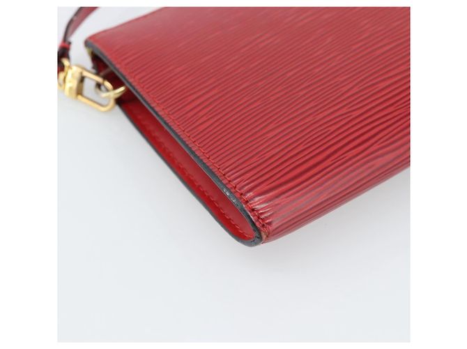 LOUIS VUITTON Epi Pochette Accessoires Pochette Rossa M52947 LV Auth 188828 - vista 15