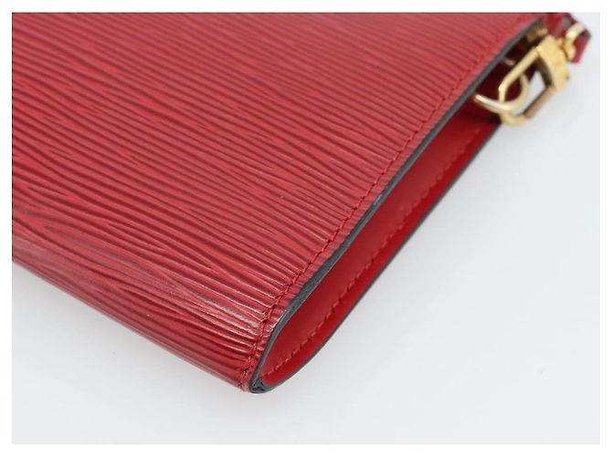 LOUIS VUITTON Epi Pochette Accessoires Pochette Rossa M52947 LV Auth 188828 - vista 16