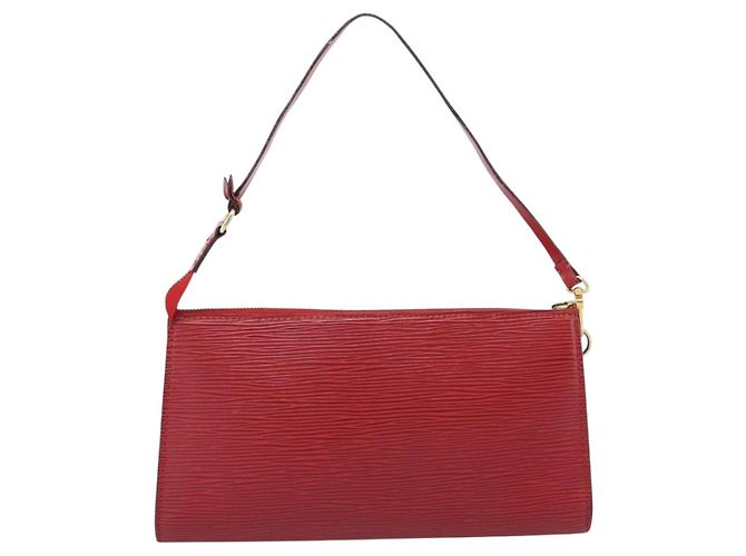 LOUIS VUITTON Epi Pochette Accessoires Pochette Rossa M52947 LV Auth 188828 - vista 2