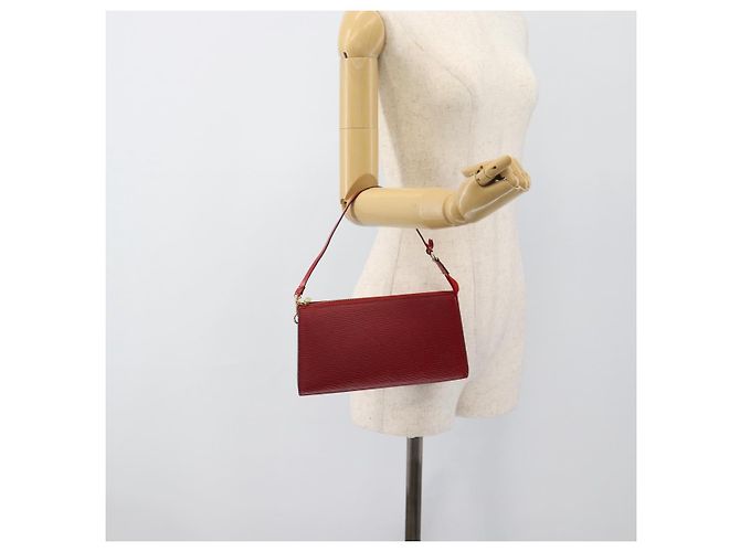 LOUIS VUITTON Epi Pochette Accessoires Pochette Rossa M52947 LV Auth 188828 - vista 21