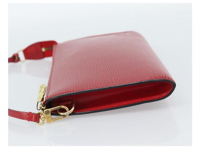 LOUIS VUITTON Epi Pochette Accessoires Pochette Rossa M52947 LV Auth 188828 - vista 3