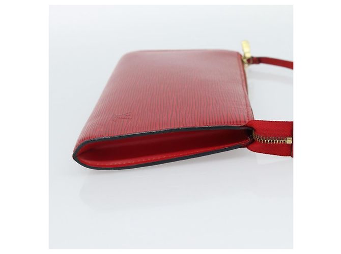 LOUIS VUITTON Epi Pochette Accessoires Pochette Rossa M52947 LV Auth 188828 - vista 4