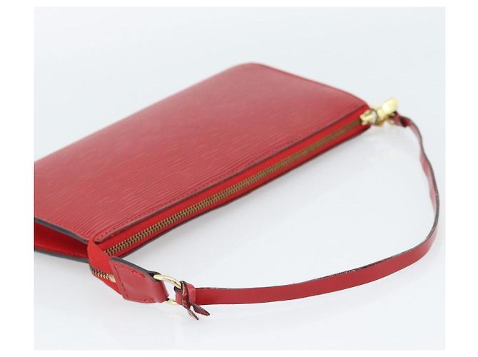 LOUIS VUITTON Epi Pochette Accessoires Pochette Rossa M52947 LV Auth 188828 - vista 7