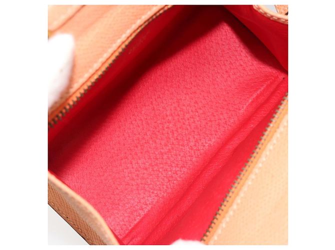 Céline Borsa CELINE in pelle 2way Arancione Oro Auth hk3792 D'oro - vista 20