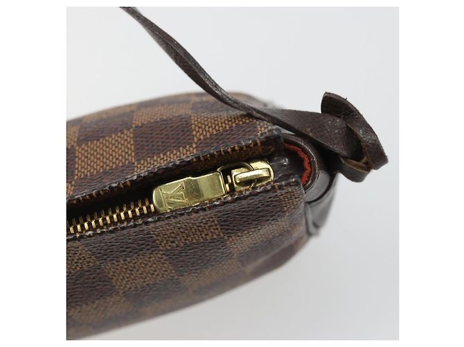 LOUIS VUITTON Damier Ebene Trousse Makeup Pouch N51982 LV Auth BA13565 - vista 10