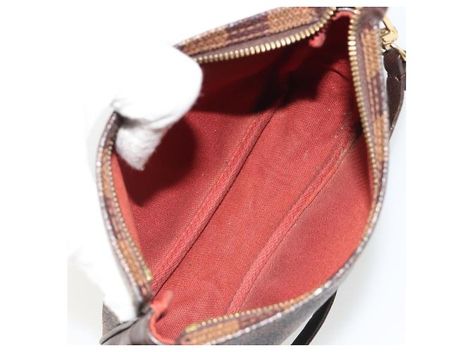 LOUIS VUITTON Damier Ebene Trousse Makeup Pouch N51982 LV Auth BA13565 - vista 11