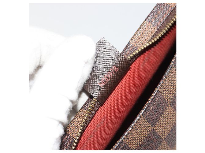 LOUIS VUITTON Damier Ebene Trousse Makeup Pouch N51982 LV Auth BA13565 - vista 12