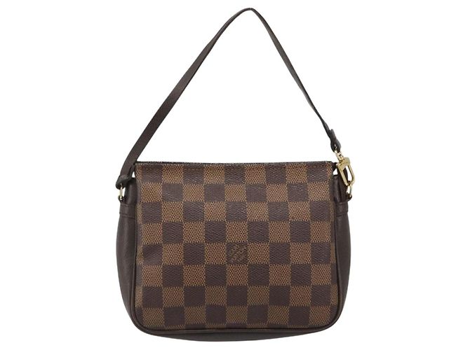 LOUIS VUITTON Damier Ebene Trousse Makeup Pouch N51982 LV Auth BA13565 - vista 13