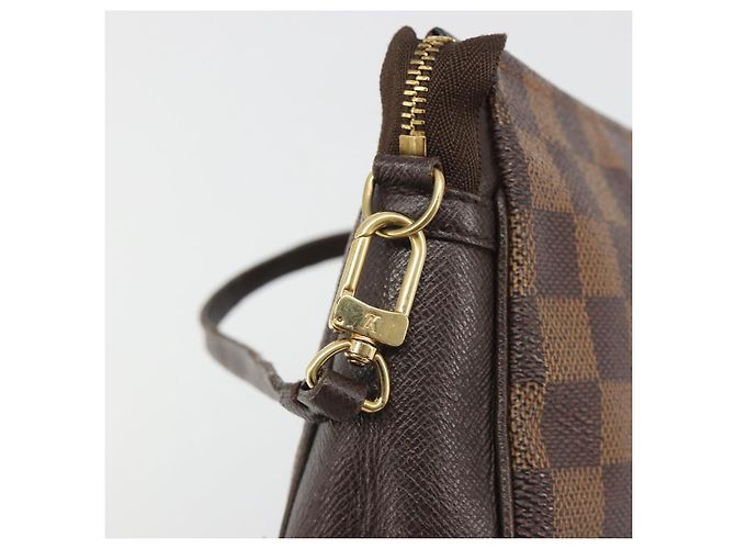 LOUIS VUITTON Damier Ebene Trousse Makeup Pouch N51982 LV Auth BA13565 - vista 17