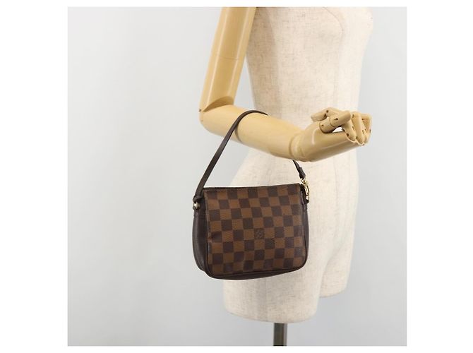 LOUIS VUITTON Damier Ebene Trousse Makeup Pouch N51982 LV Auth BA13565 - vista 21