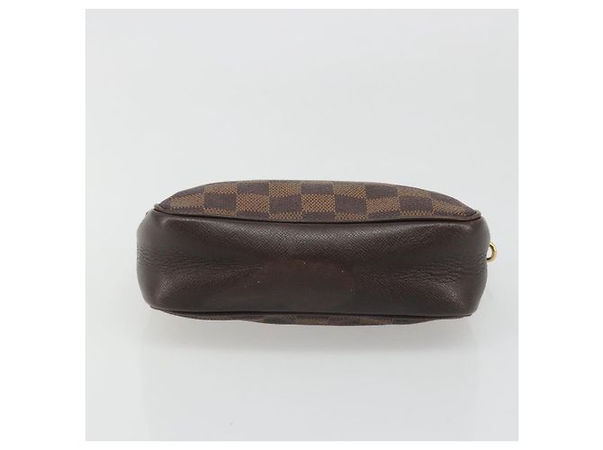 LOUIS VUITTON Damier Ebene Trousse Makeup Pouch N51982 LV Auth BA13565 - vista 5