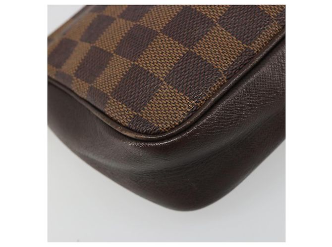 LOUIS VUITTON Damier Ebene Trousse Makeup Pouch N51982 LV Auth BA13565 - vista 9