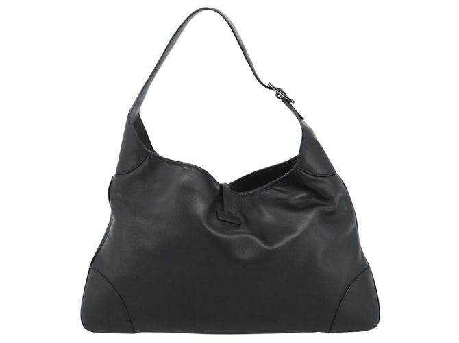 Borsa a tracolla GUCCI Jackie in pelle nera Auth 188007V Nero - vista 3