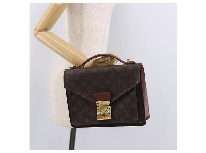 LOUIS VUITTON Borsa a Spalla Monogram Monceau 26 M51187 LV Auth bs35663 Monogramma - vista 24