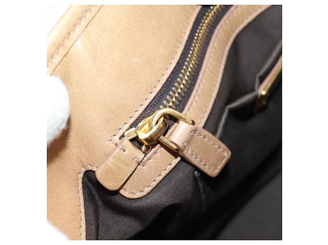 Borsa Miu Miu in pelle beige oro Auth 186439V D'oro - vista 25
