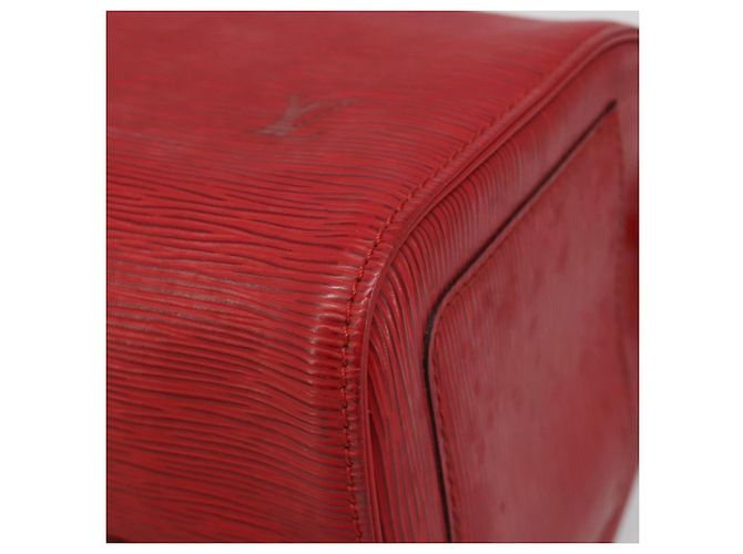 Borsa LOUIS VUITTON Epi Speedy 30 Castilian Red M43007 LV Auth 188522V Rosso - vista 14