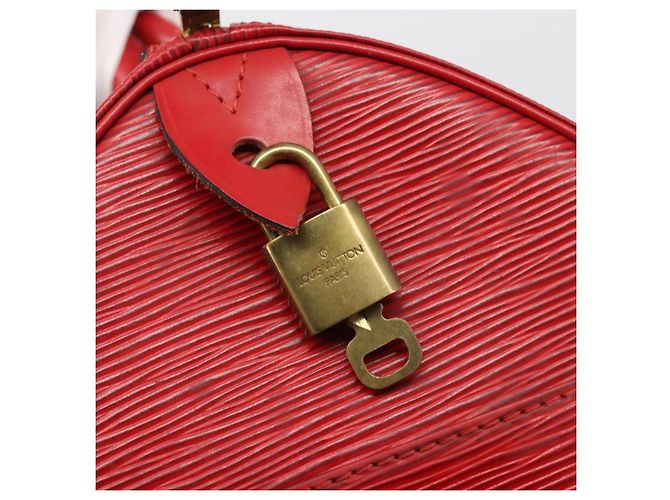 Borsa LOUIS VUITTON Epi Speedy 30 Castilian Red M43007 LV Auth 188522V Rosso - vista 18