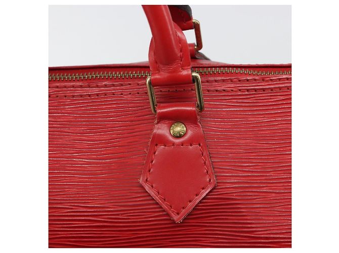 Borsa LOUIS VUITTON Epi Speedy 30 Castilian Red M43007 LV Auth 188522V Rosso - vista 19