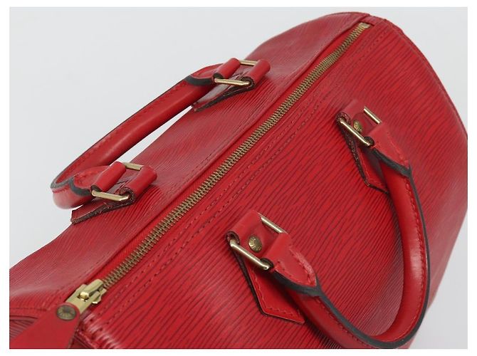 Borsa LOUIS VUITTON Epi Speedy 30 Castilian Red M43007 LV Auth 188522V Rosso - vista 6