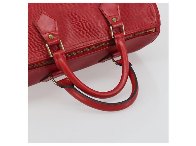 Borsa LOUIS VUITTON Epi Speedy 30 Castilian Red M43007 LV Auth 188522V Rosso - vista 7