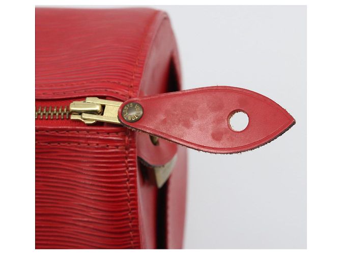 Borsa LOUIS VUITTON Epi Speedy 30 Castilian Red M43007 LV Auth 188522V Rosso - vista 9