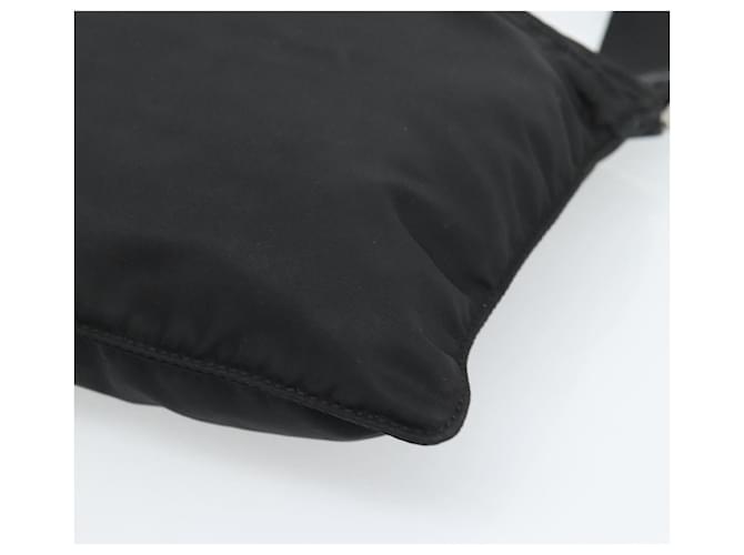 Borsa a Spalla PRADA Nylon Nero Argento Auth BA13615A - vista 10
