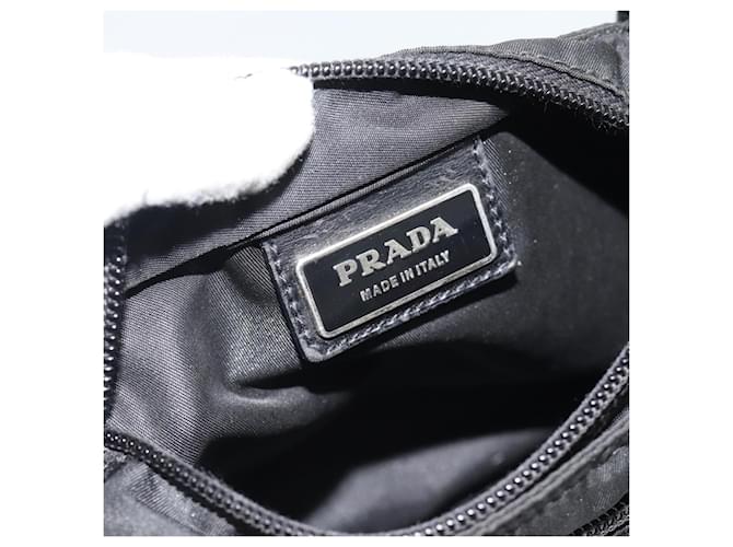 Borsa a Spalla PRADA Nylon Nero Argento Auth BA13615A - vista 17
