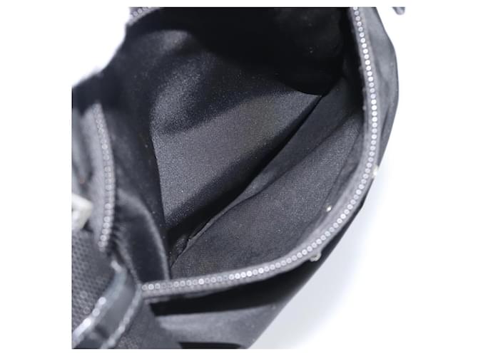 Borsa a Spalla PRADA Nylon Nero Argento Auth BA13615A - vista 21