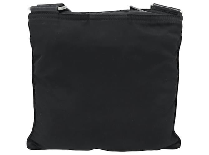 Borsa a Spalla PRADA Nylon Nero Argento Auth BA13615A - vista 3