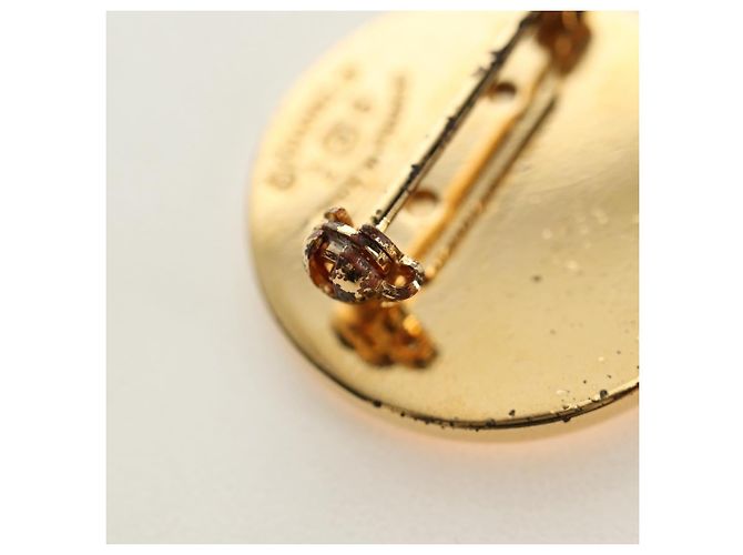 Spilla CHANEL metallo Gold CC Auth 185856M D'oro - vista 11