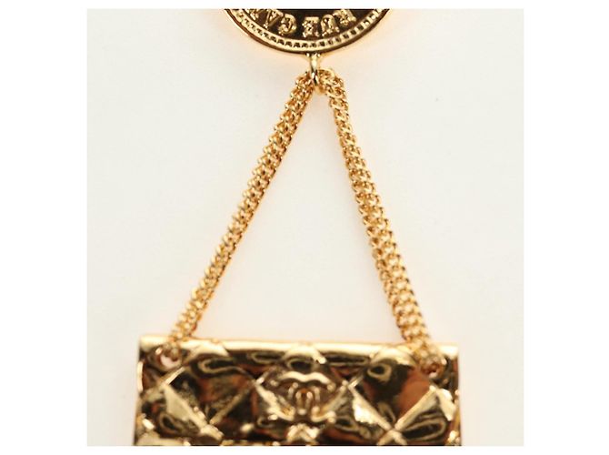 Spilla CHANEL metallo Gold CC Auth 185856M D'oro - vista 4