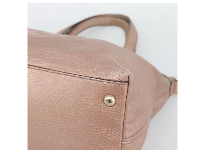 Borsa GUCCI Soho in pelle 2way Pink Gold 308362 Auth fm5364 Rosa D'oro - vista 11
