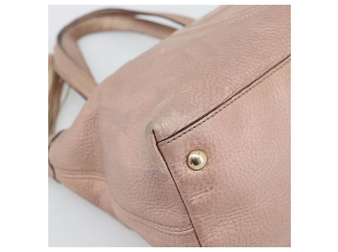 Borsa GUCCI Soho in pelle 2way Pink Gold 308362 Auth fm5364 Rosa D'oro - vista 12
