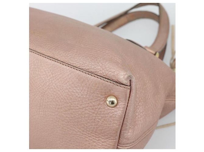 Borsa GUCCI Soho in pelle 2way Pink Gold 308362 Auth fm5364 Rosa D'oro - vista 13