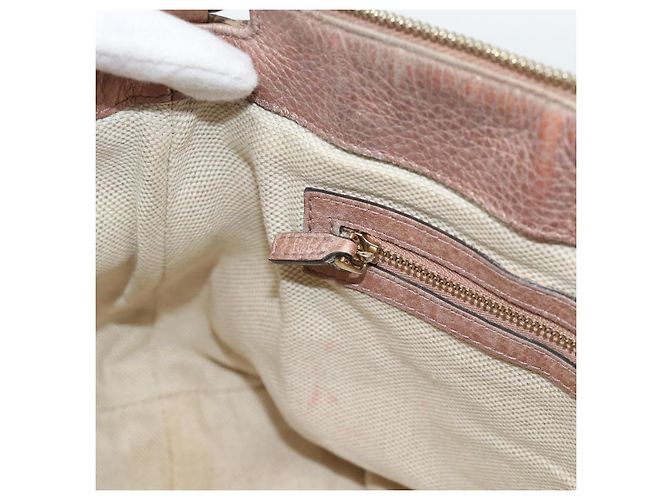 Borsa GUCCI Soho in pelle 2way Pink Gold 308362 Auth fm5364 Rosa D'oro - vista 20