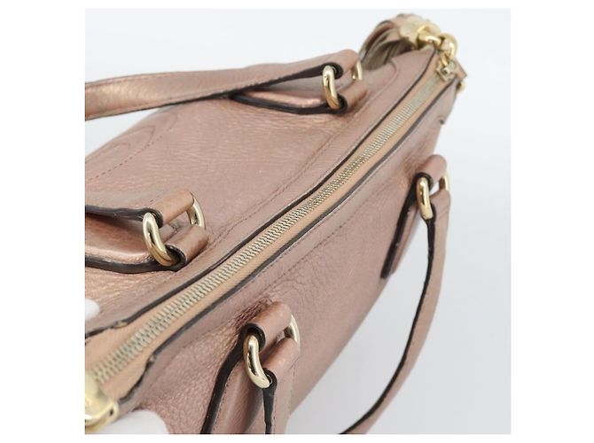 Borsa GUCCI Soho in pelle 2way Pink Gold 308362 Auth fm5364 Rosa D'oro - vista 6