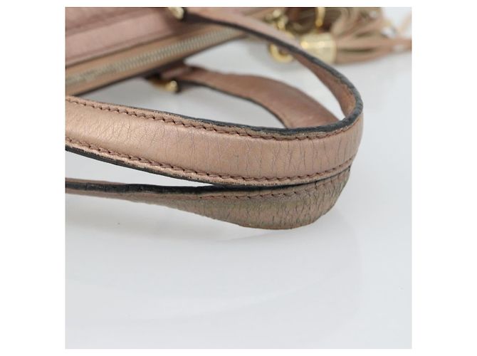 Borsa GUCCI Soho in pelle 2way Pink Gold 308362 Auth fm5364 Rosa D'oro - vista 8