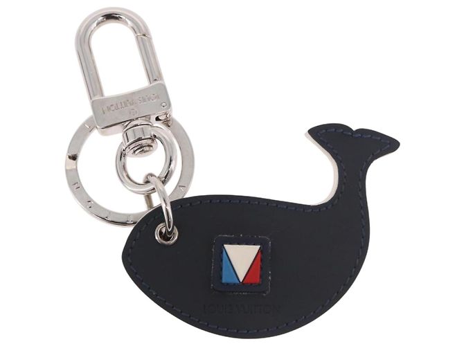 LOUIS VUITTON Charm Whale America's Cup Pelle Rosso Nero M62347 Auth bs35710V - vista 2